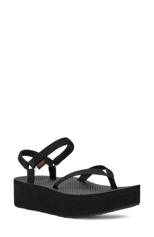 Shop Teva Slim Flatform Sandal In Black