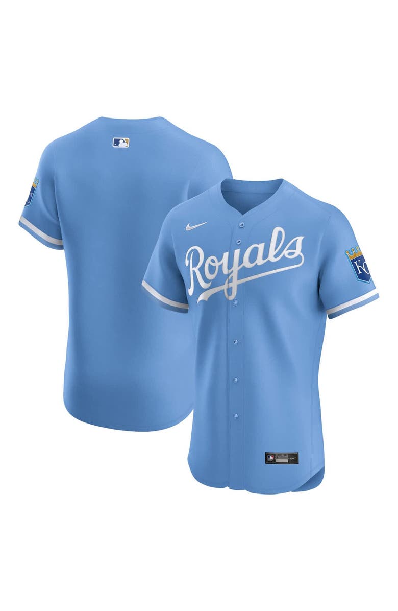 Nike Men's Nike Light Blue Kansas City Royals Alternate Elite Jersey, Main, color, Light Blue
