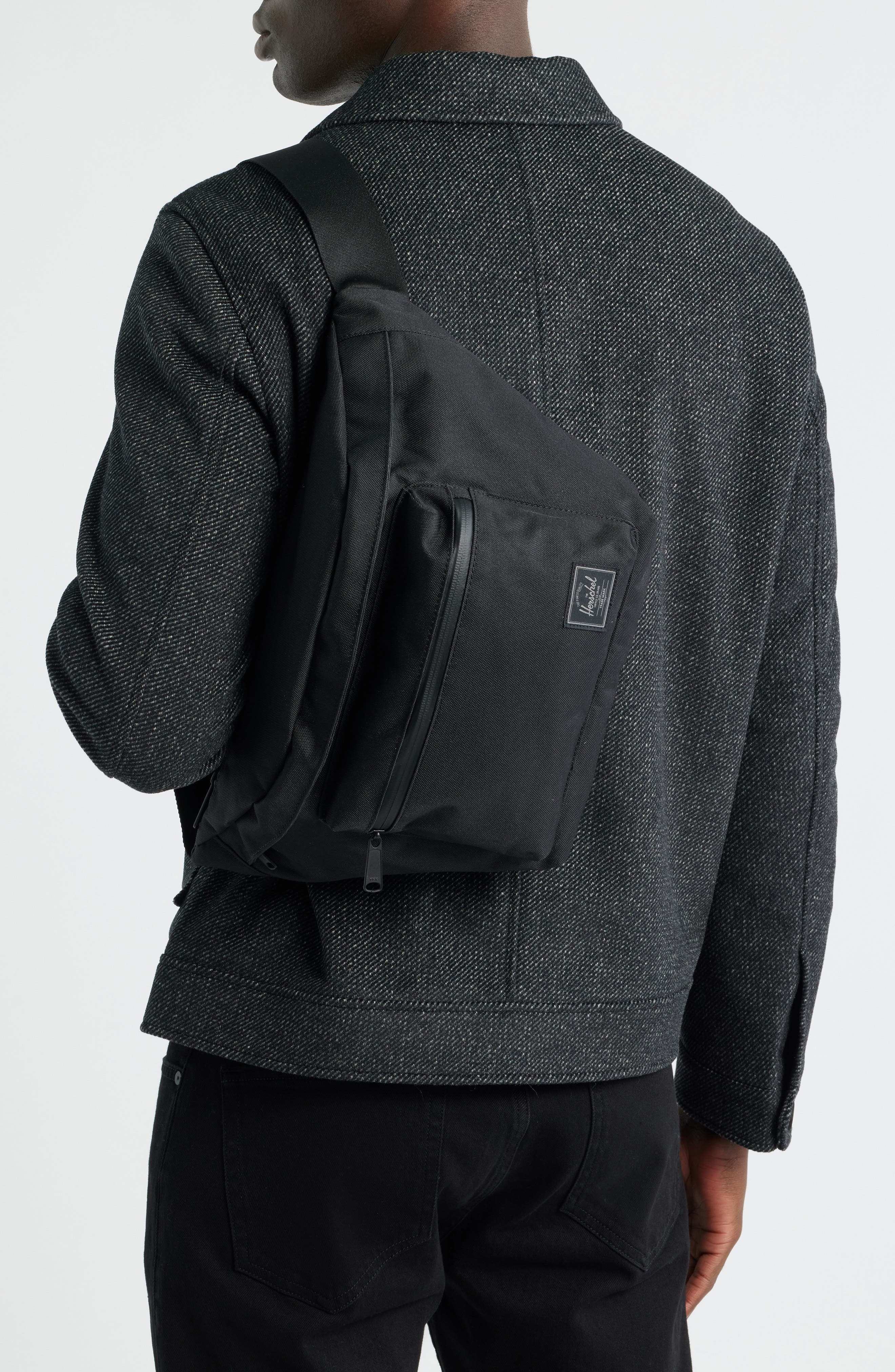 Herschel Supply Co. XL Pop Quiz Belt Bag, Alternate, color, Black Tonal