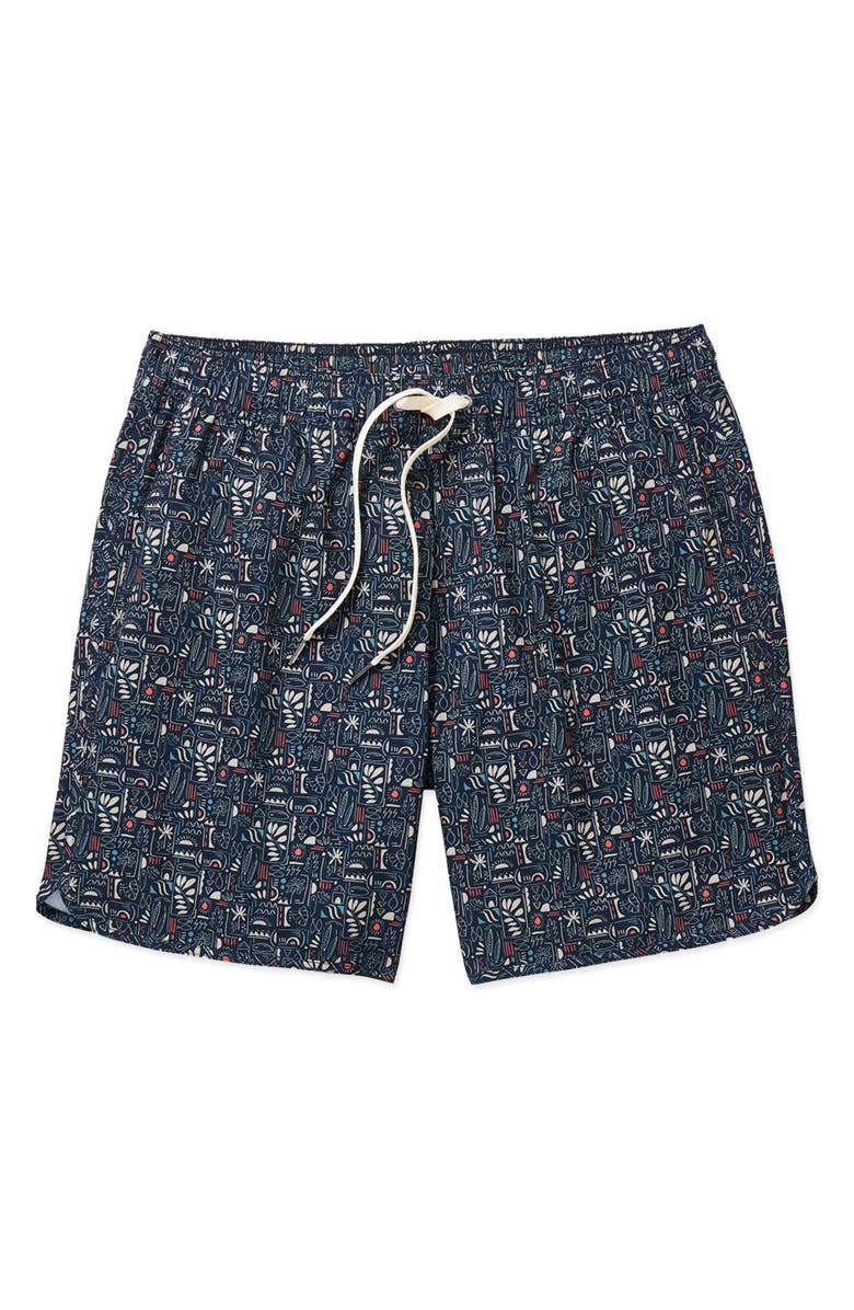 Fair Harbor The Anchor Swim Trunks, Alternate, color, Black