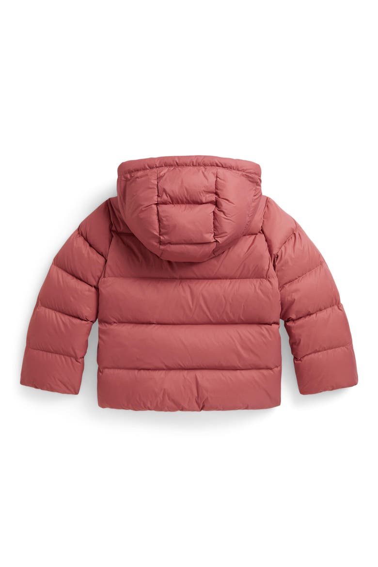 Kids' Water Repellent Down & Feather Fill Jacket, Alternate, color, PINK