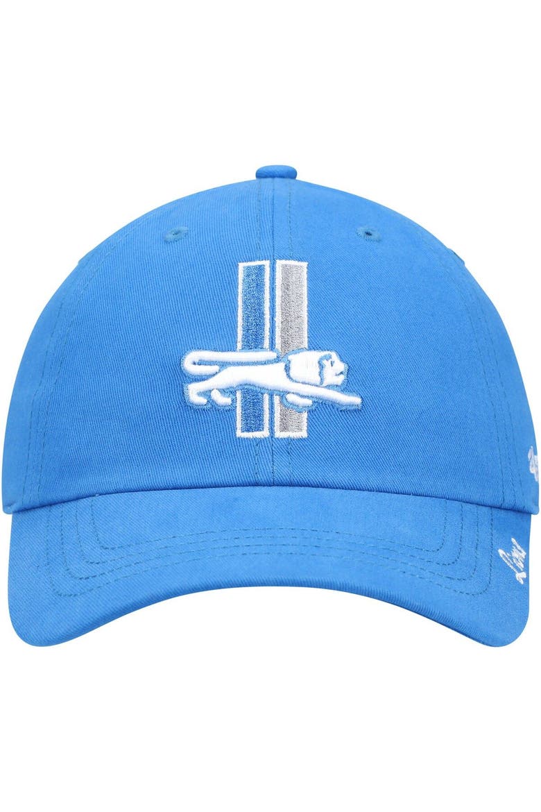 Women's '47 Blue Detroit Lions Miata Clean Up Legacy Adjustable Hat, Alternate, color, Blue