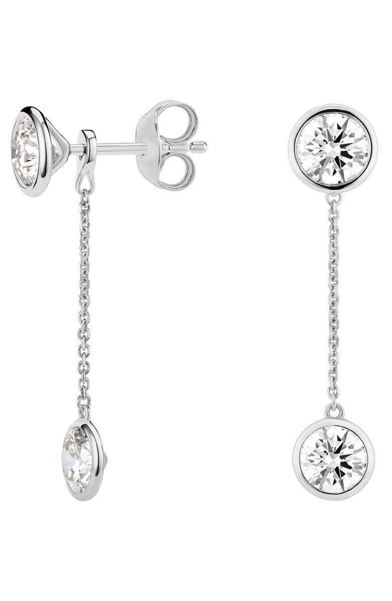 LIGHTBOX 1-Carat Lab Created Diamond Drop Earring Chain Enhancers, Alternate, color,