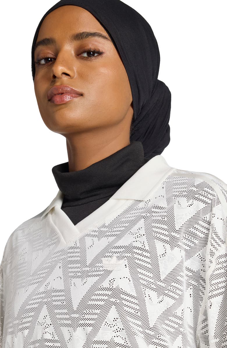 adidas Originals Oversize Lace Football Jersey, Alternate, color, Cloud White