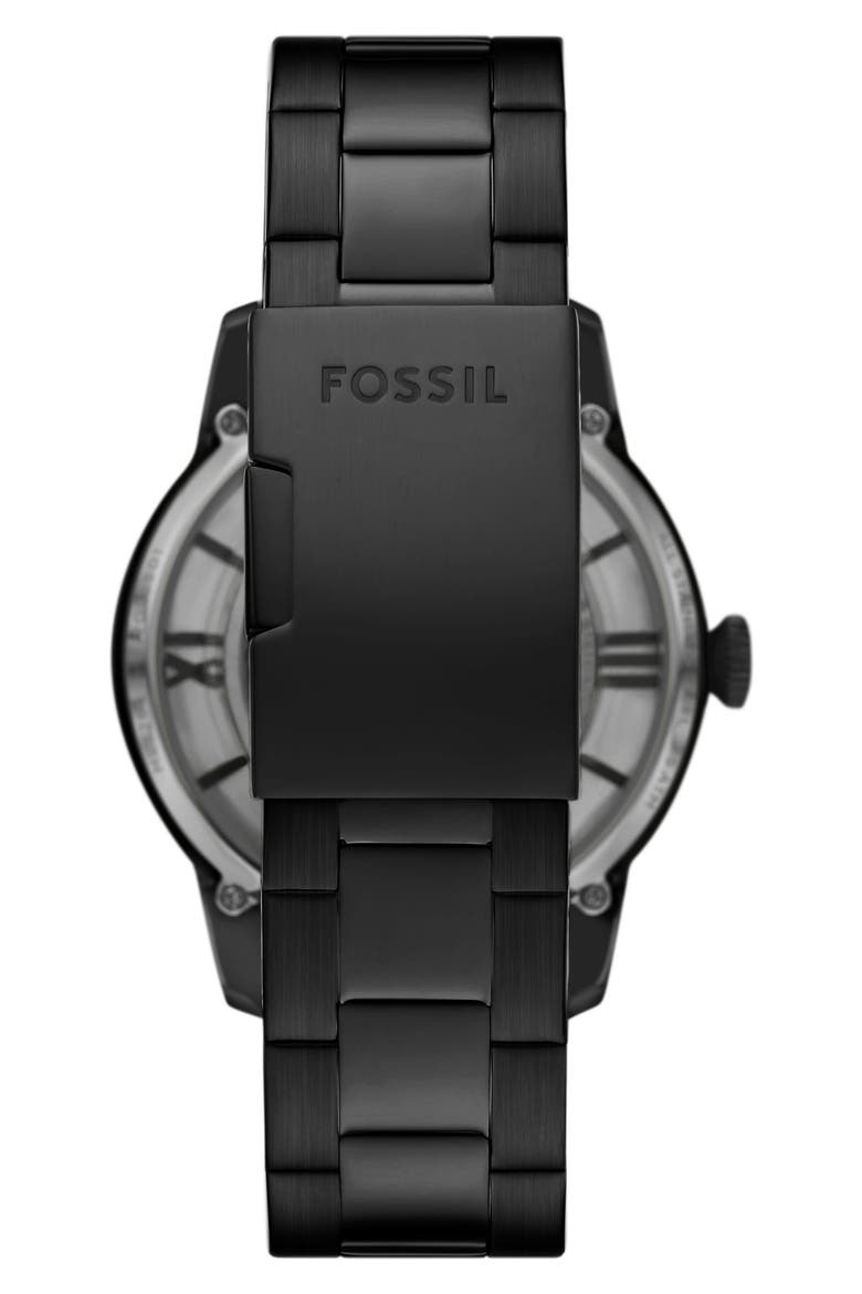 Townsman Automatic Bracelet Watch, 44mm, Alternate, color, BLACK