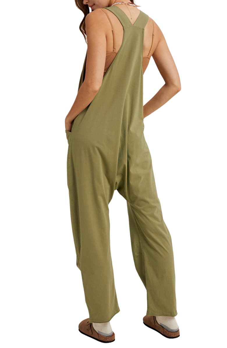 WISHLIST Drop Sleeveless Romper, Alternate, color, Olive