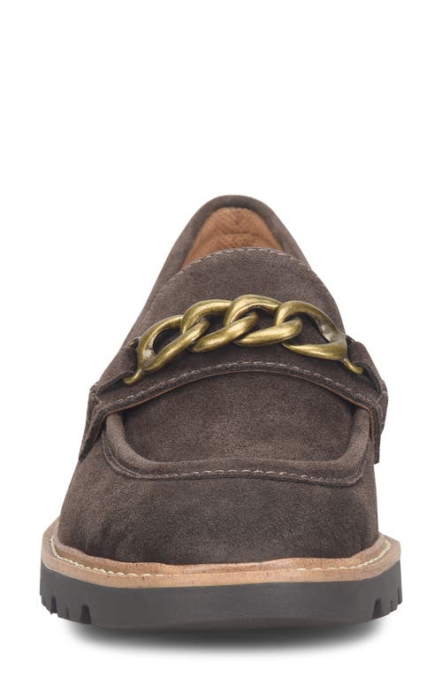Comfortiva Linz Lug Sole Loafer In Lince Dark Brown