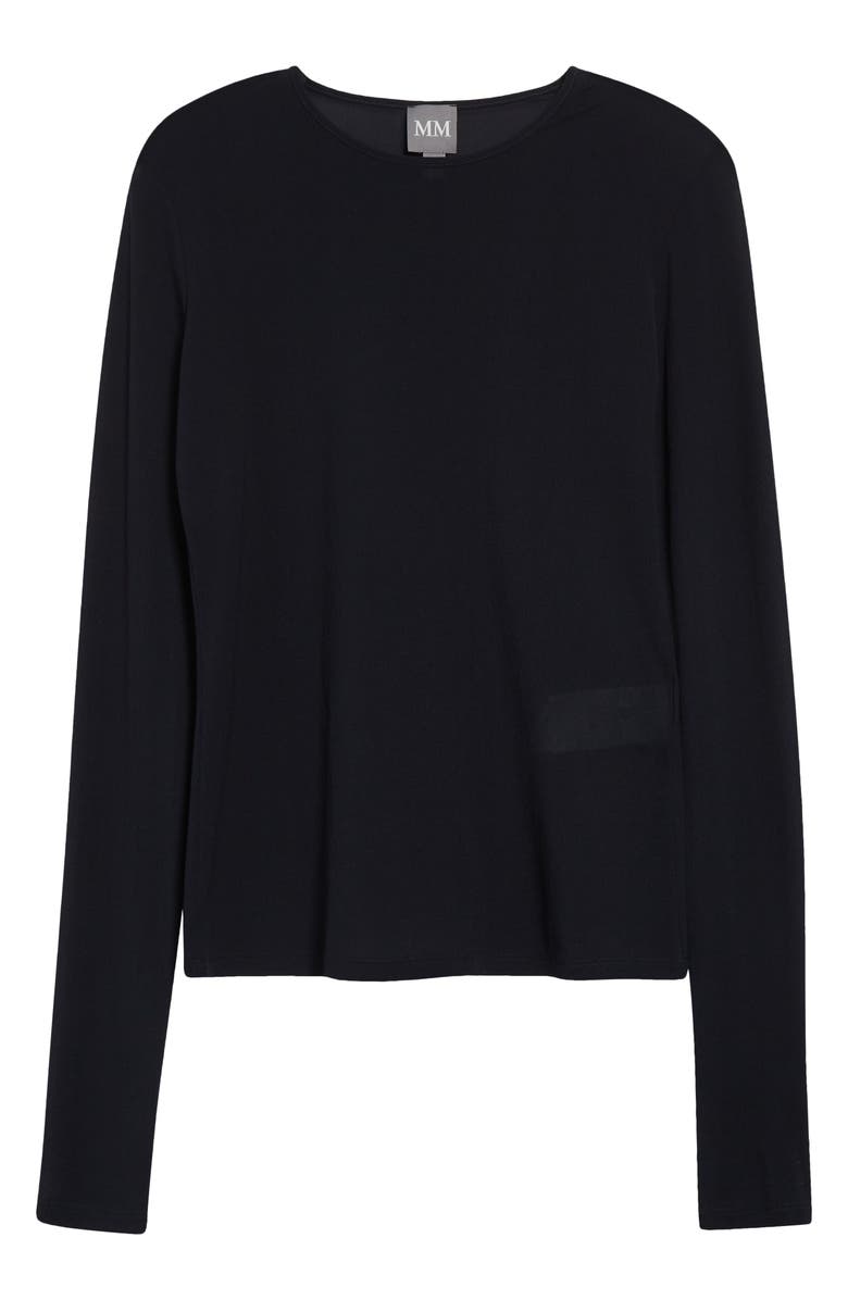 MM by Max Mara Ubaldo Long Sleeve T-Shirt, Alternate, color, Navy
