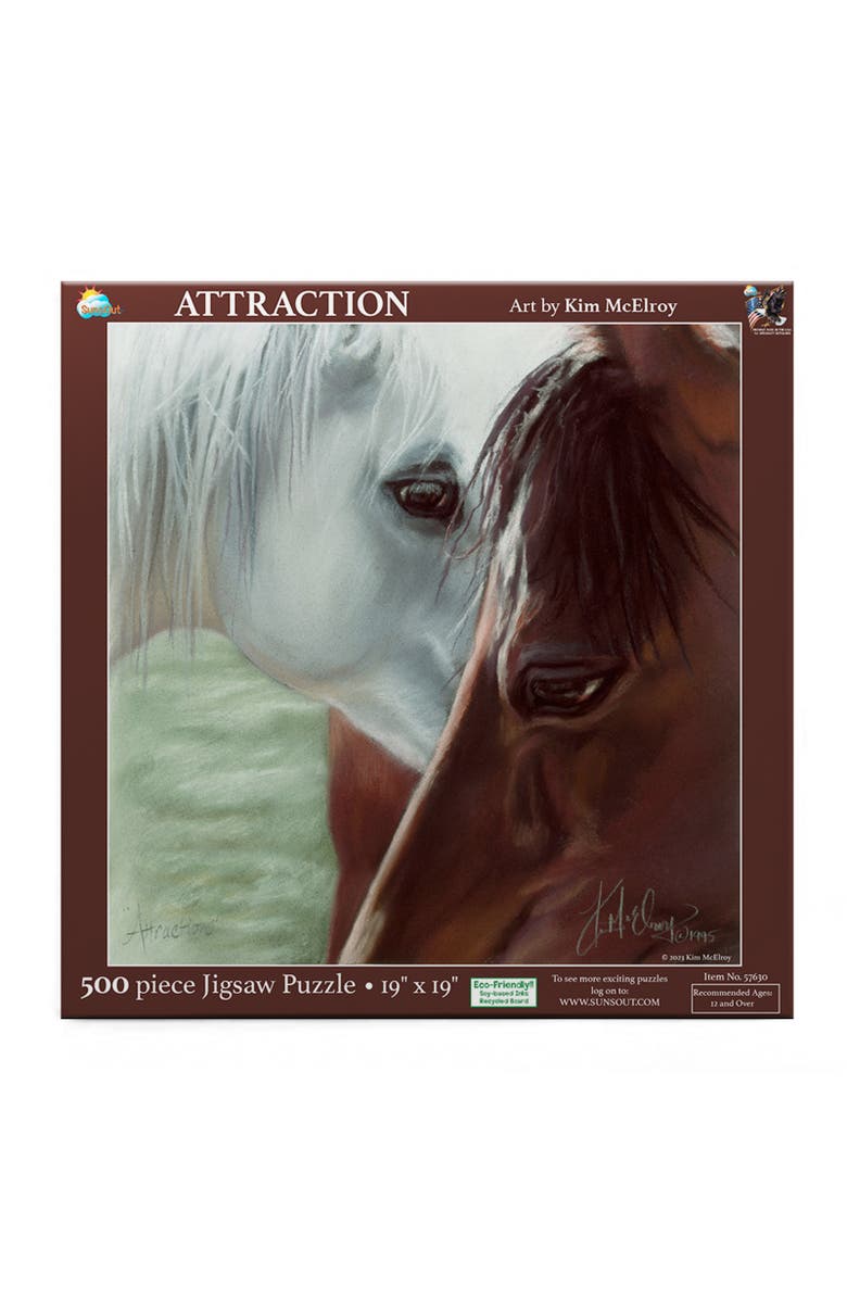 Sunsout Attraction 500 piece Jigsaw Puzzle for Adults, Alternate, color, Multicolor