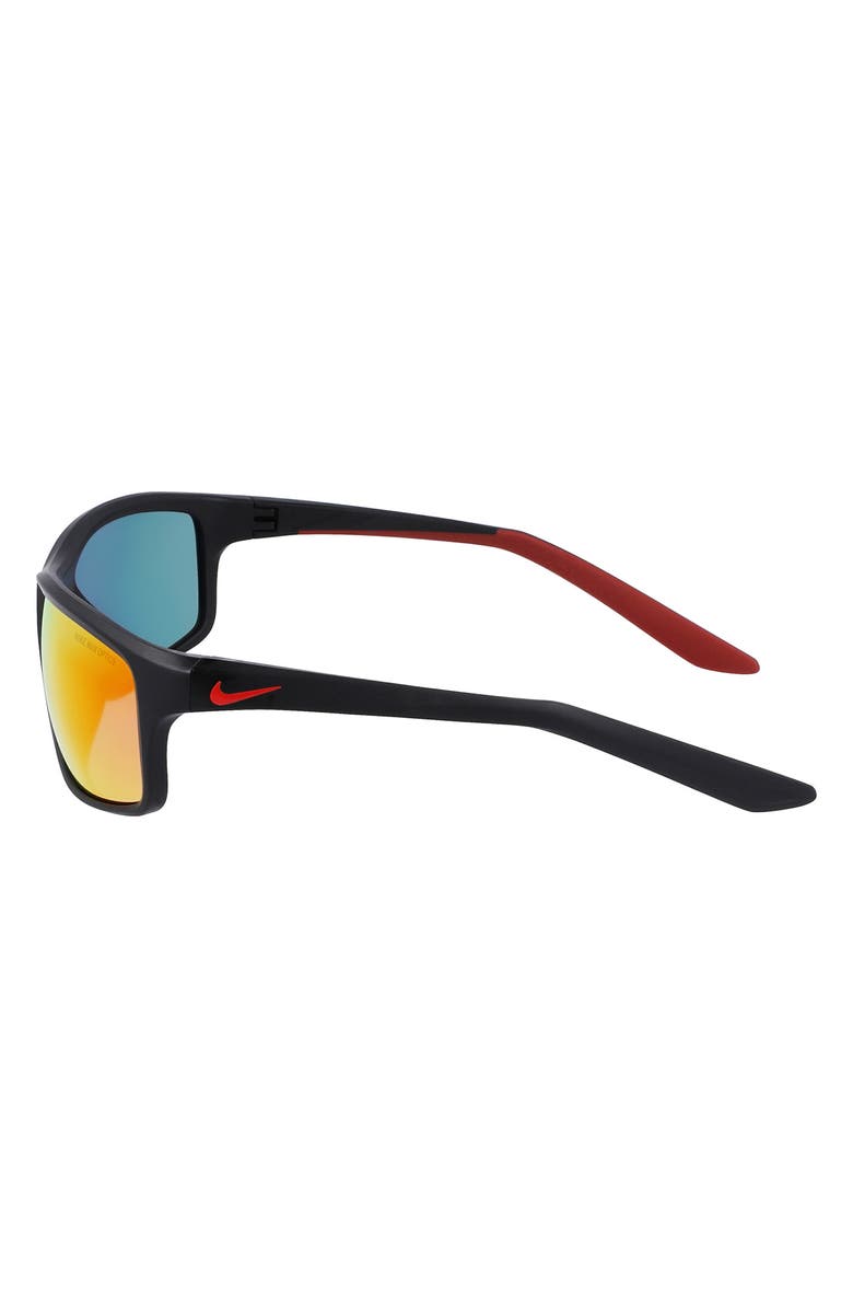 Nike Adrenaline 64mm Rectangular Sunglasses, Alternate, color, 