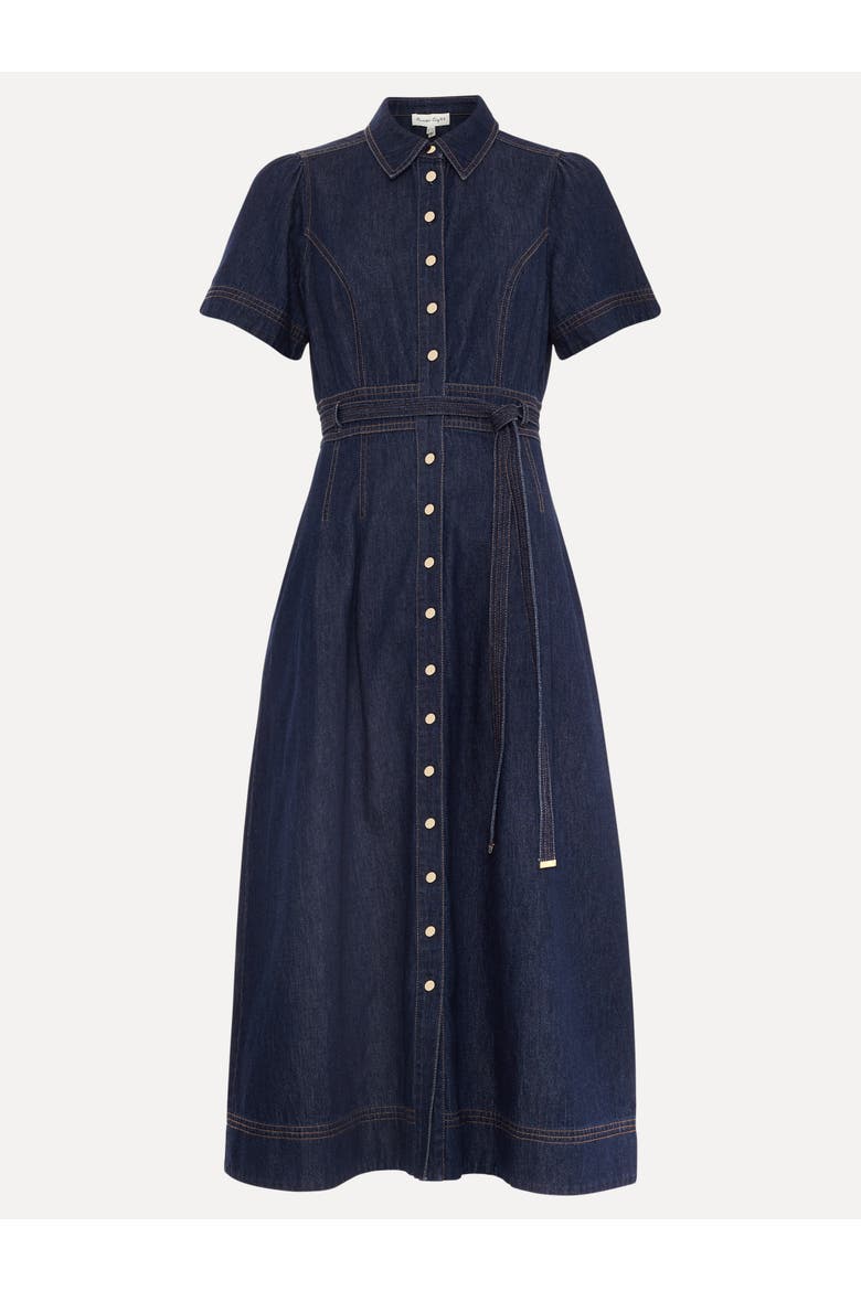 Aven Denim Dress, Alternate, color, Blue