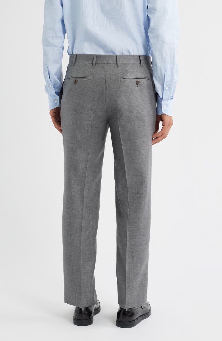 Canali Siena Regular Fit Wool Pants, Alternate, color, Light Grey