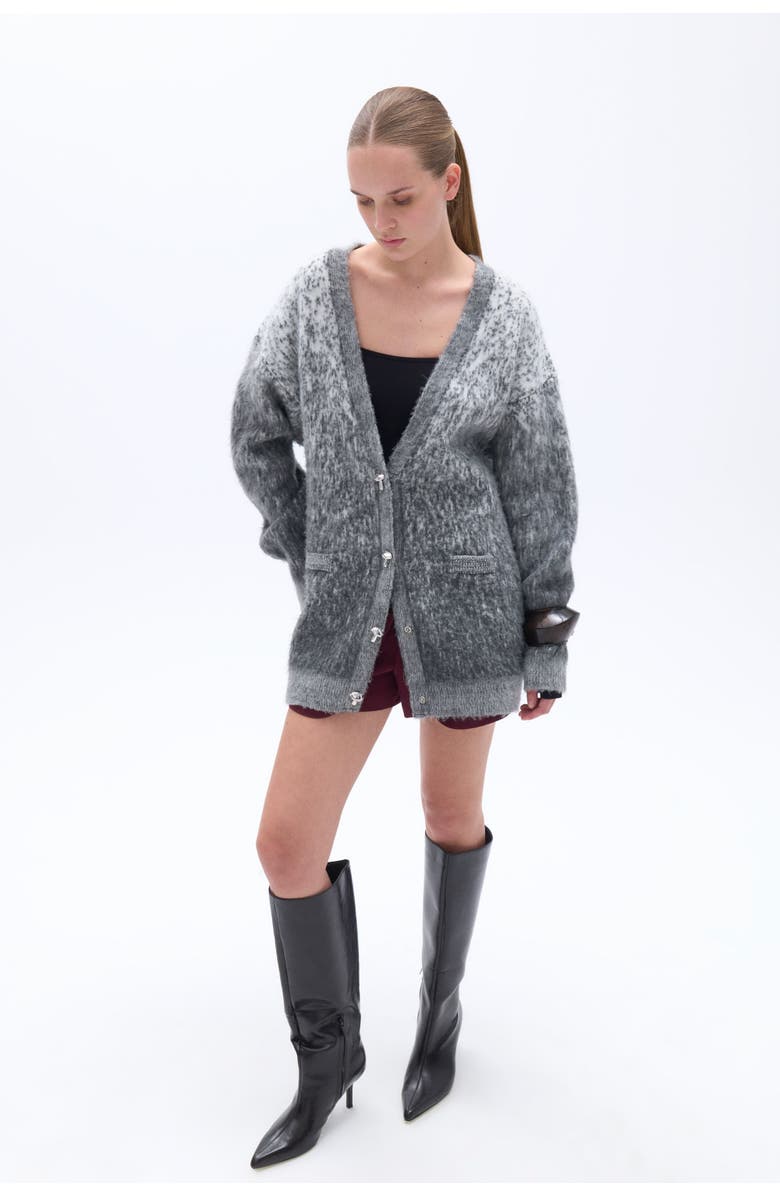 Nocturne Gradient Oversized Cardigan, Alternate, color,