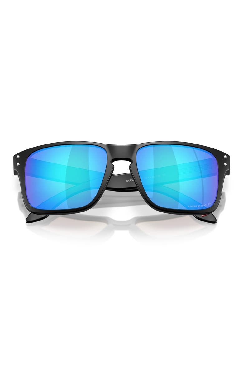 Holbrook S 53mm Polarized Square Sunglasses, Alternate, color, MATTE BLACK / BLUE PRIZM