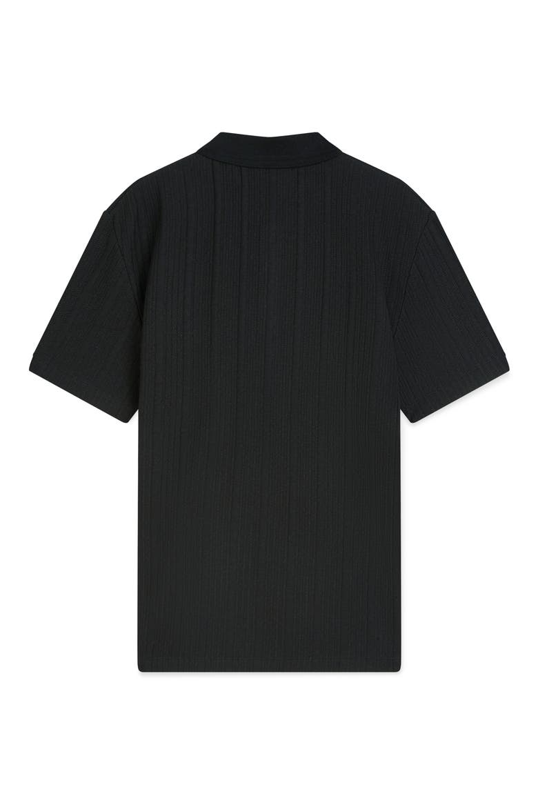 Relaxed Fit Rib Polo, Alternate, color, METEORITE
