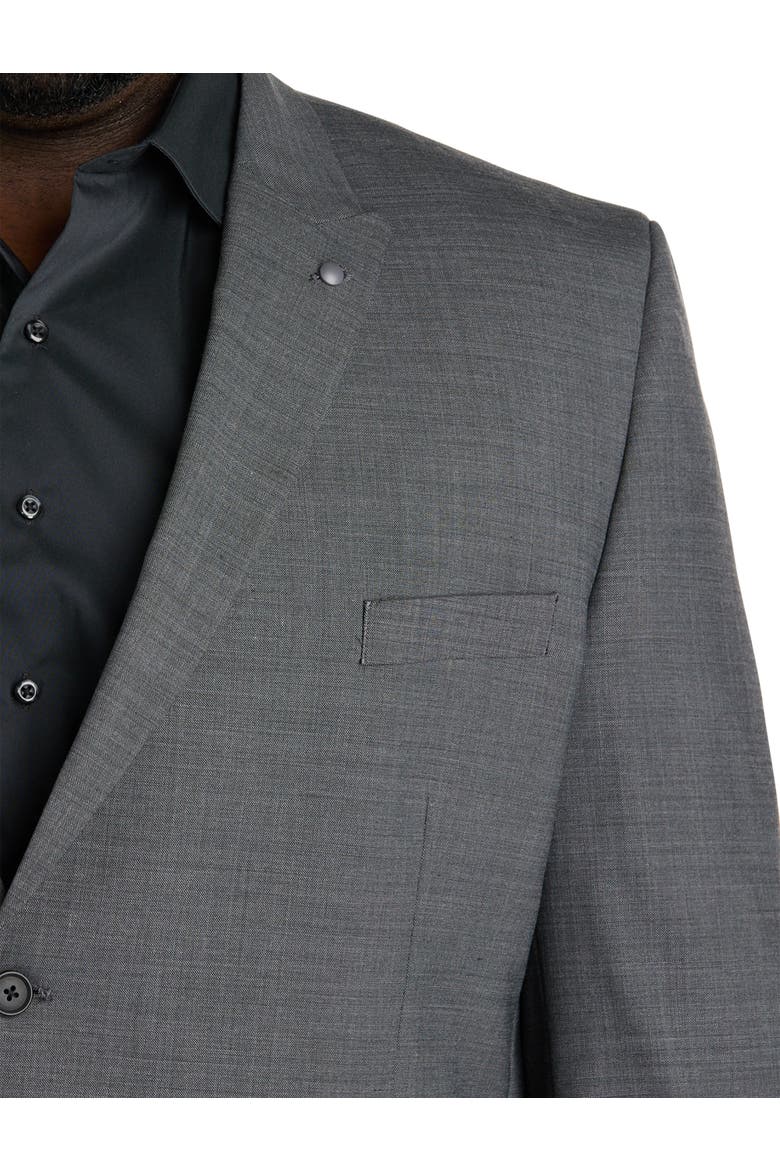 Big & Tall Performance Stretch Suit Jacket, Alternate, color, GREY