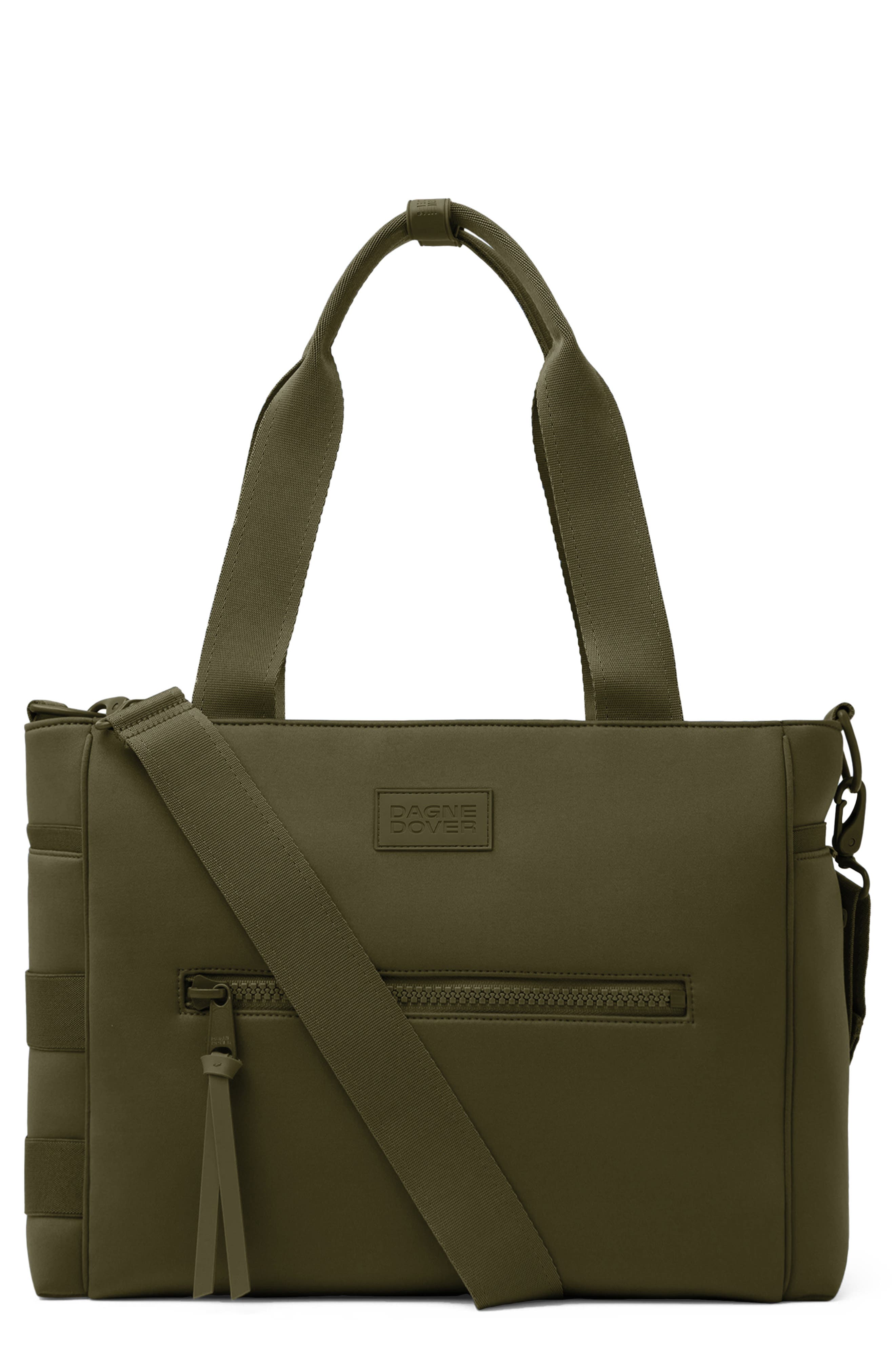 Dagne Dover Large Wade Diaper Tote, Main, color, Dark Moss