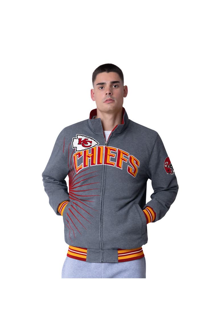 Men's G-III Extreme Red/Heather Gray Kansas City Chiefs Strong Arm Reversible Full-Zip Jacket, Alternate, color, Red