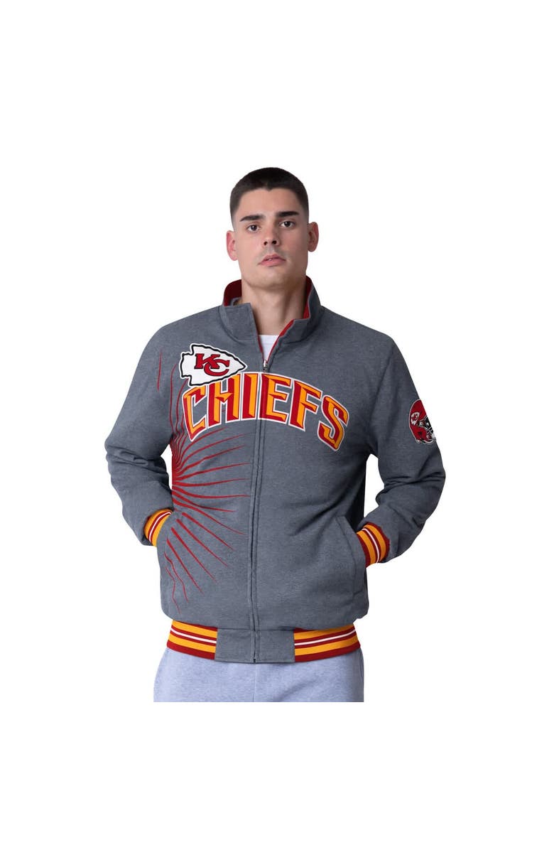 G-III Extreme Men's G-III Extreme Red/Heather Gray Kansas City Chiefs Strong Arm Reversible Full-Zip Jacket, Alternate, color, Red