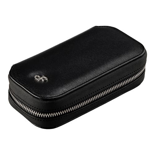 Wolf Philipp 2 Piece Watch Zip Case In Black