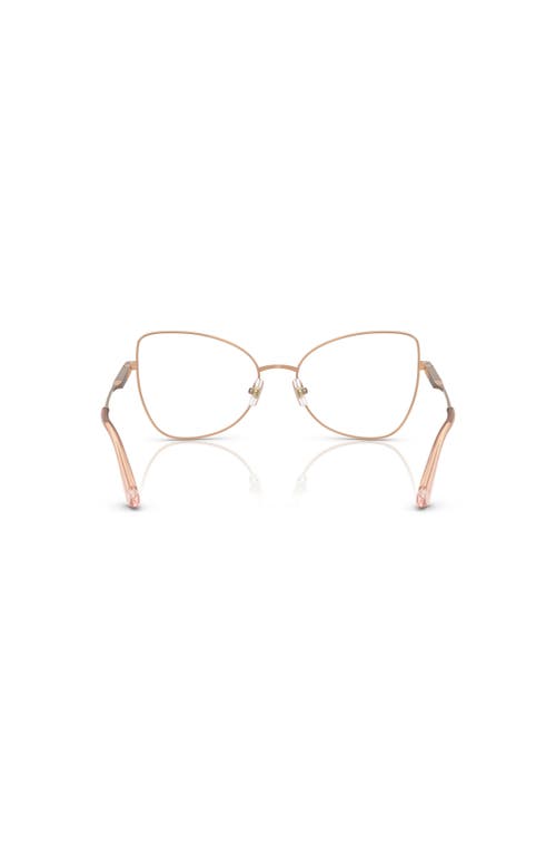 Jimmy Choo 53mm Butterfly Optical Glasses In Gold