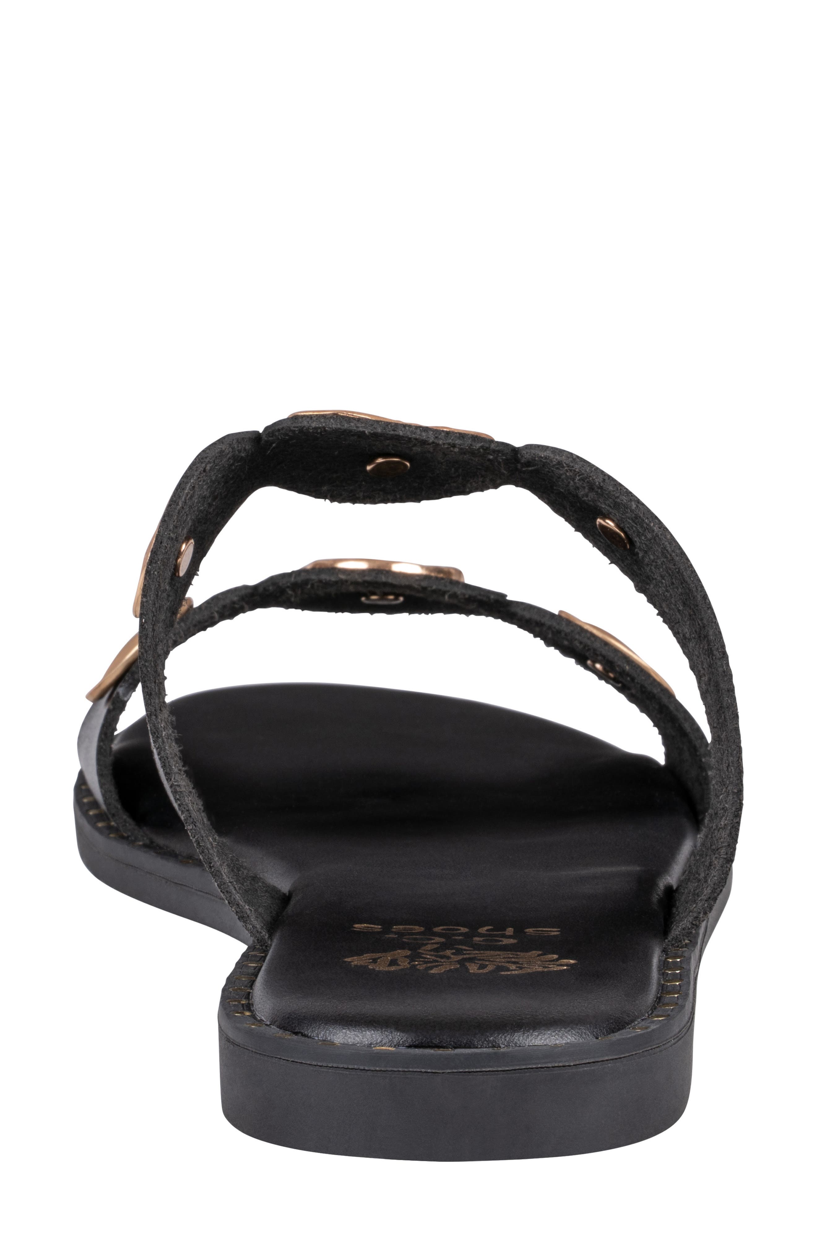 GOOD CHOICE NEW YORK Nolah Coin Slide Sandal, Alternate, color, Black