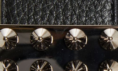 Christian Louboutin Funky Empire Calfskin Leather Belt In Black
