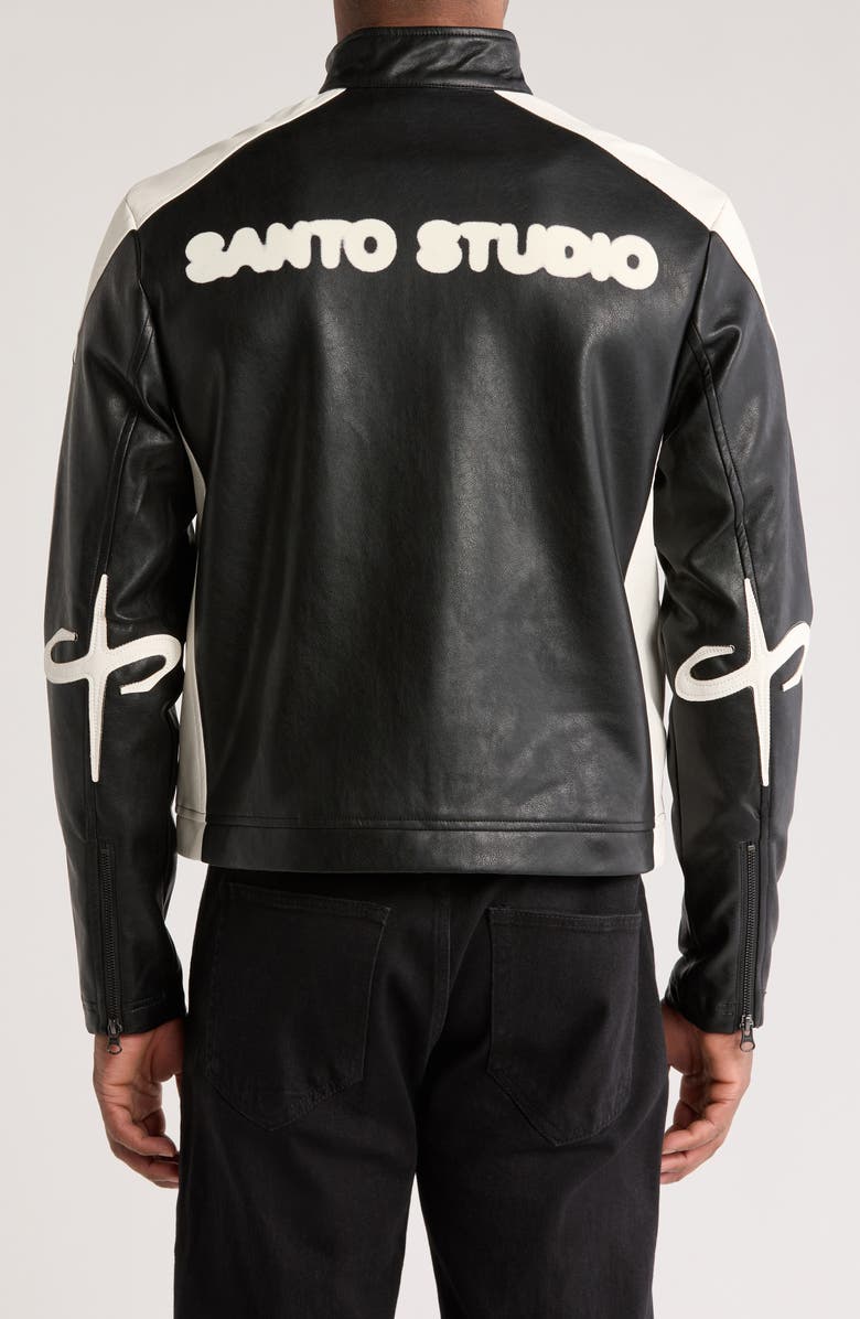 SANTO STUDIO Bergamo Faux Leather Jacket, Alternate, color, 