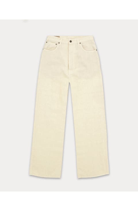 Jaron Wide Leg Linen Trousers