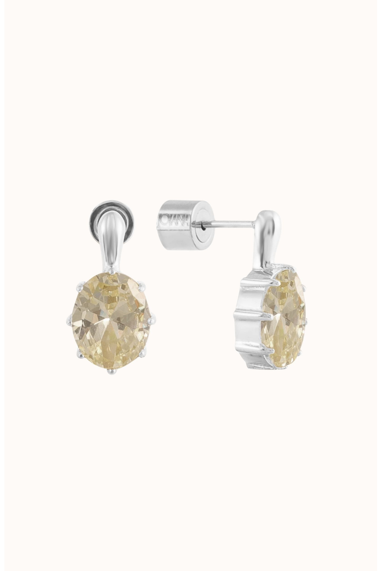 The Romy Earrings, Main, color, Lemon / White Silver