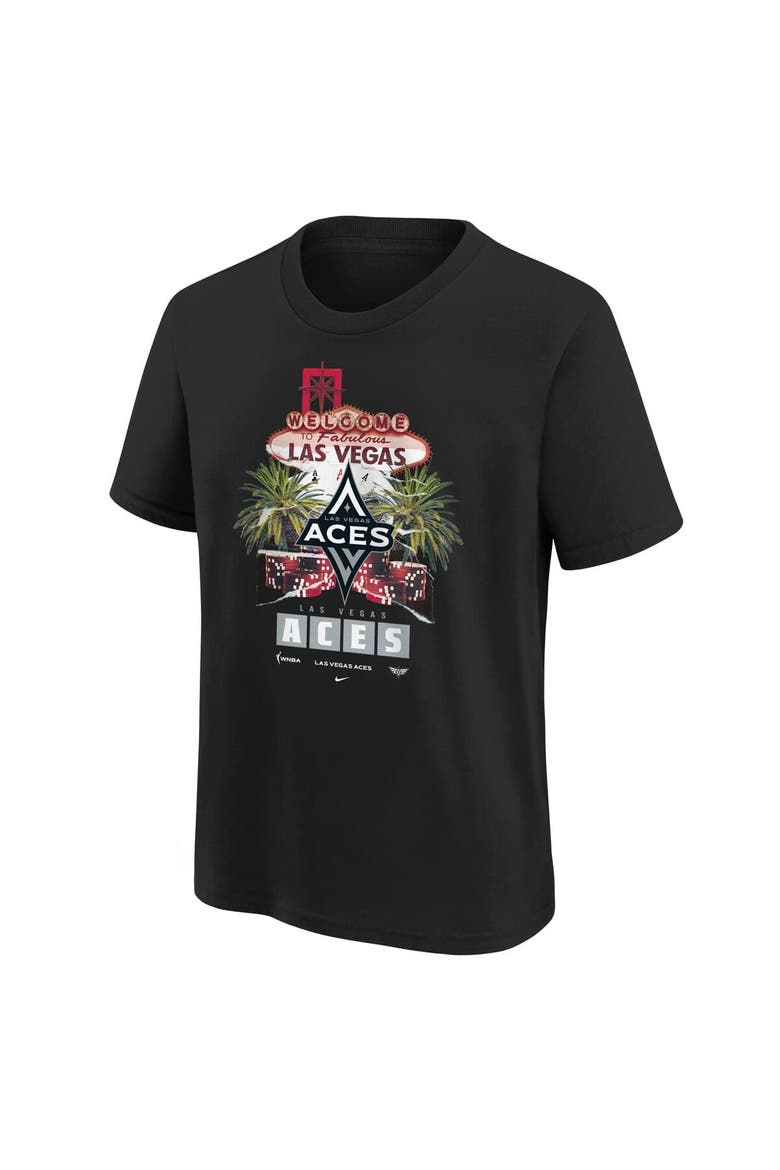 Youth Nike  Black Las Vegas Aces Original Content T-Shirt, Alternate, color, Black
