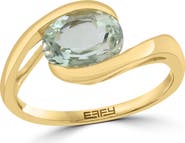 EFFY 14K Yellow Gold Green Amethyst Sculptural Ring