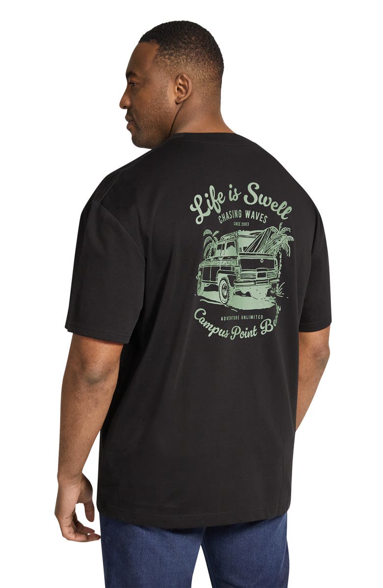 Johnny Bigg Chasing Waves Organic Cotton Graphic T-Shirt, Alternate, color, 