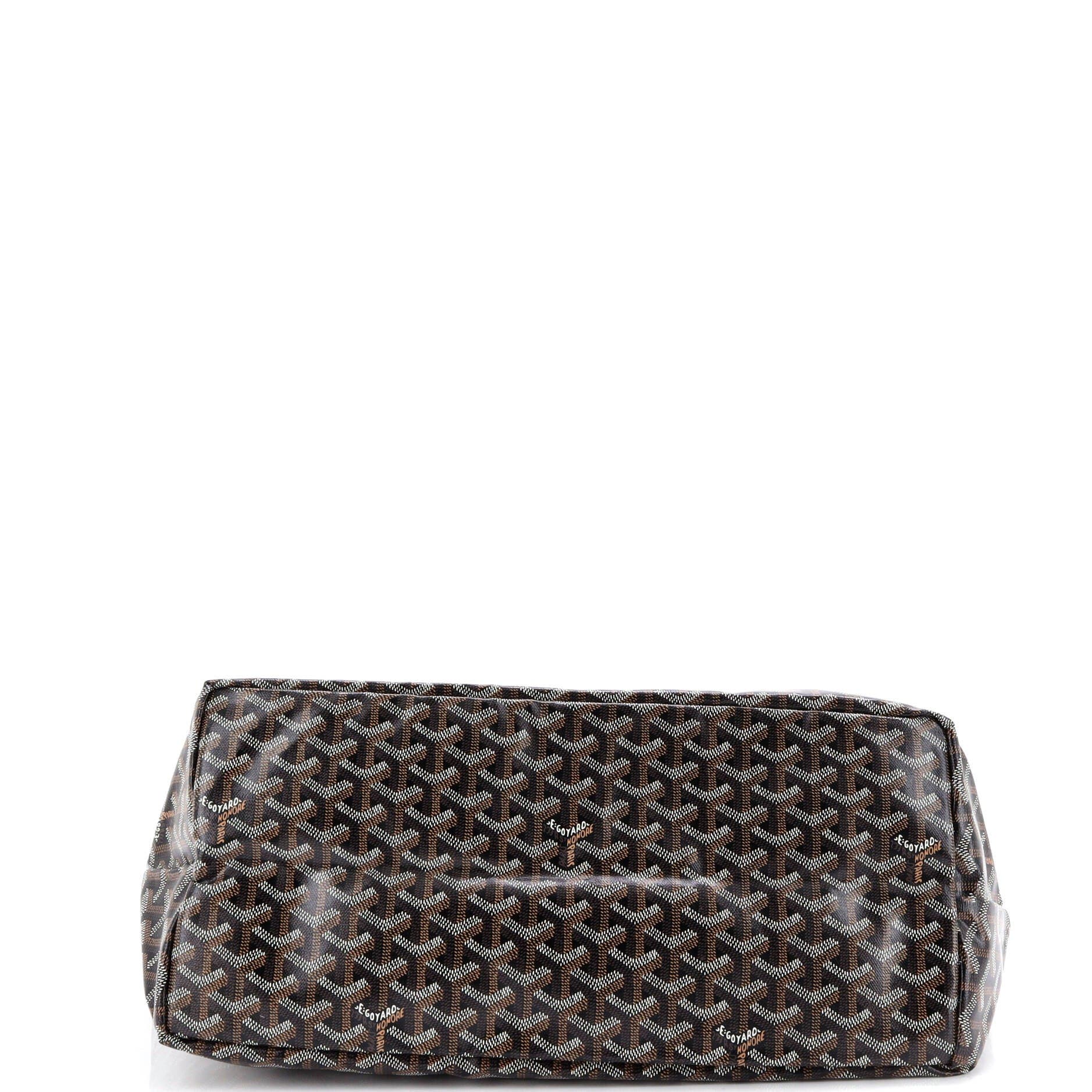 Pre-Owned Goyard Saint Louis Tote Coated Canvas GM, Alternate, color, Black