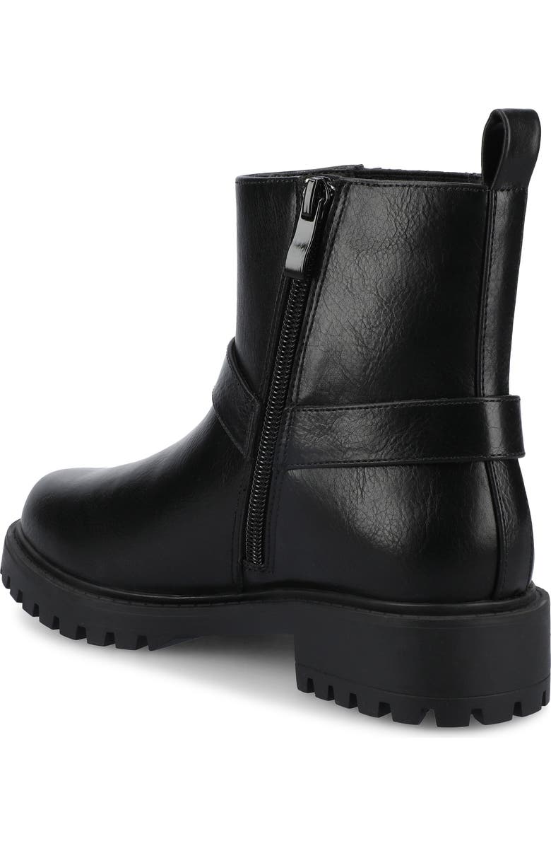 Journee Collection Kalistah Lug Sole Boot, Alternate, color, Black