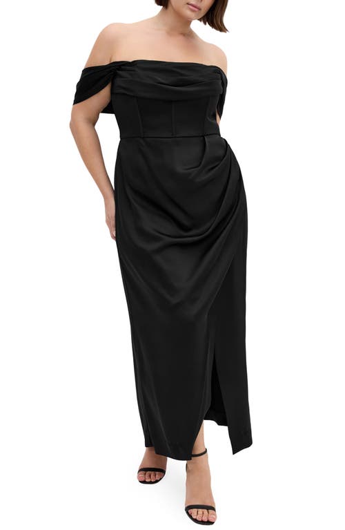 City Chic Forbidden Off The Shoulder Maxi Dress