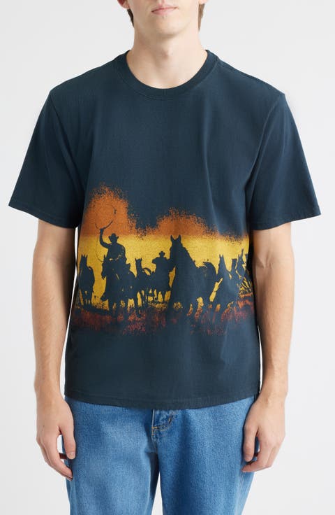 Velvet Morning Cotton Graphic T-Shirt