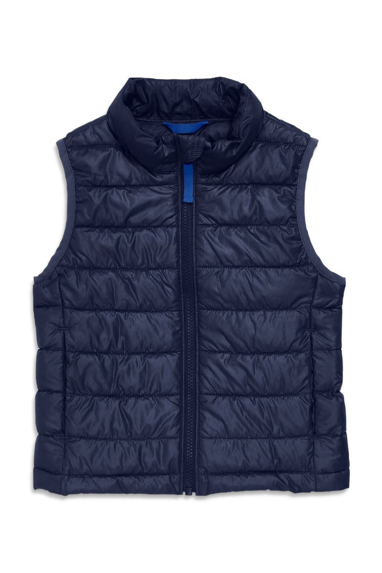 Kids Lightweight Puffer Vest, Main, color, Navy