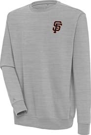 ANTIGUA Men's Antigua  Heather Gray San Francisco Giants Victory Pullover Sweatshirt