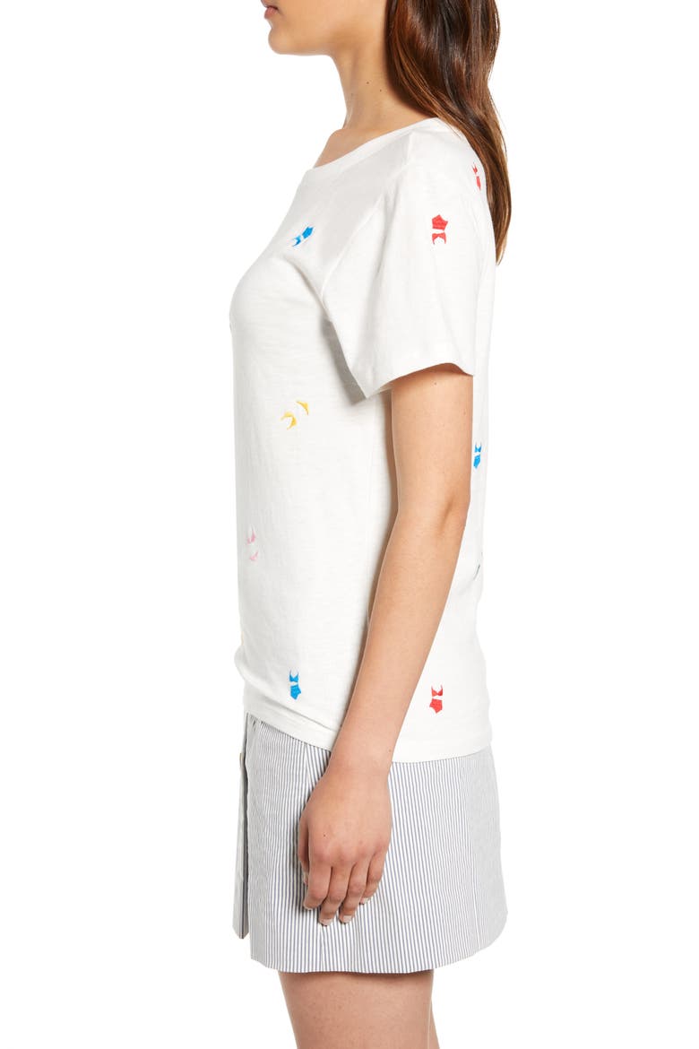 Embroidered Bikinis Tee, Alternate, color, IVORY