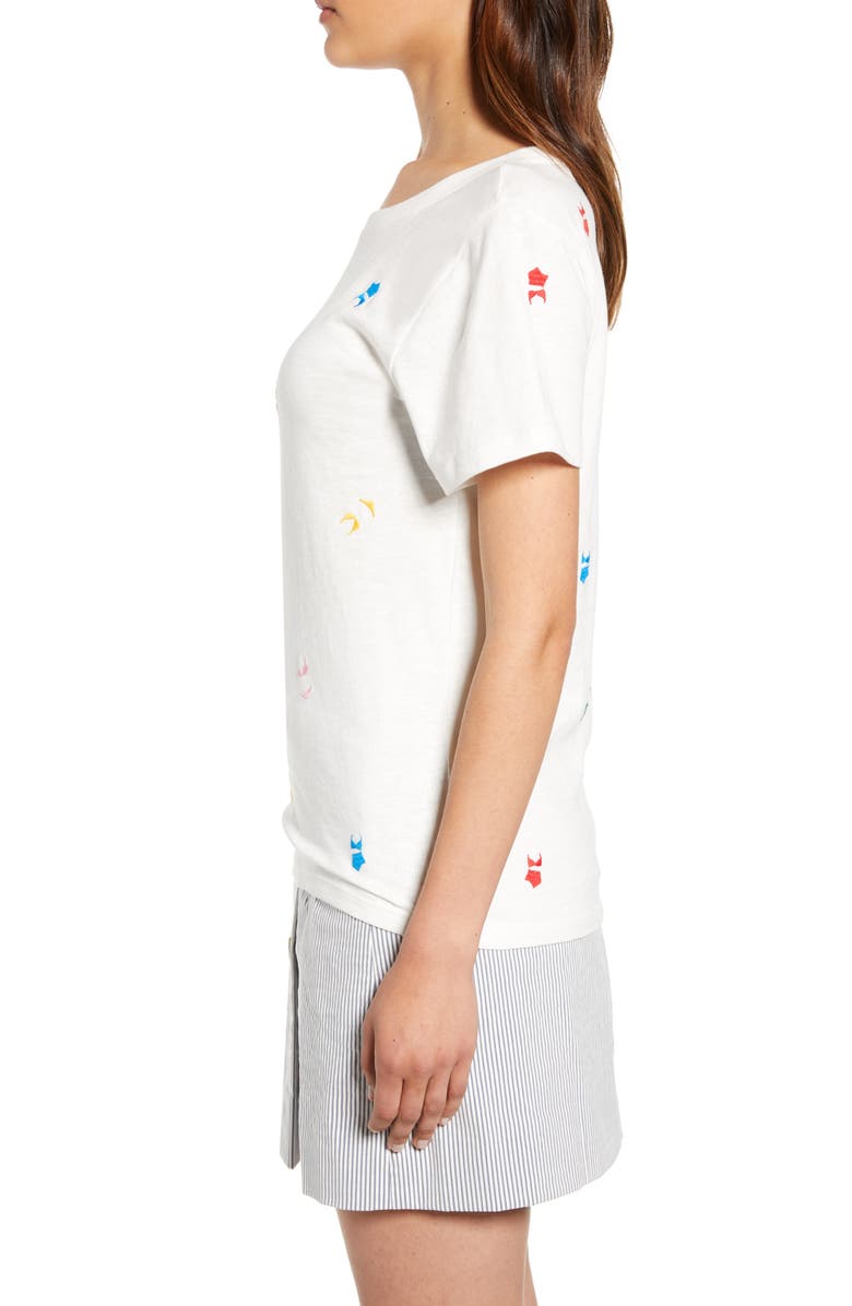 J.Crew Embroidered Bikinis Tee, Alternate, color,