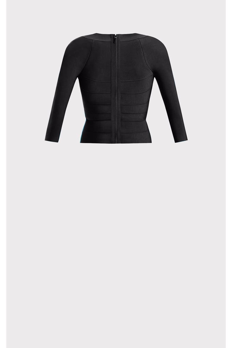 Icon Square Neck Top, Alternate, color, BLACK