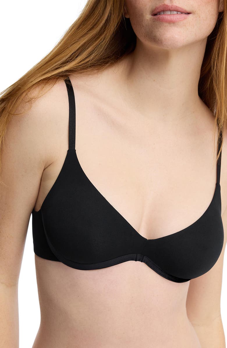 Skarlett Blue Insider Seamless Underwire Bra, Alternate, color, Black