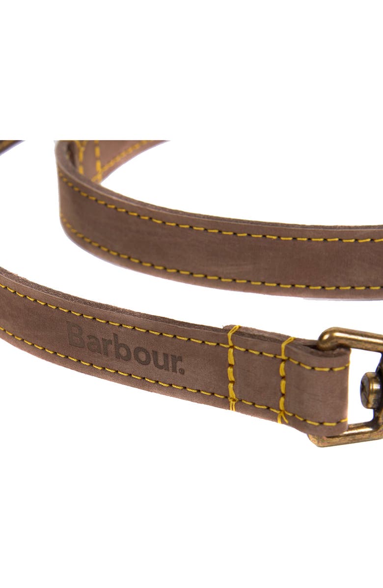 Barbour Leather Dog Leash, Alternate, color, Classic Tartan