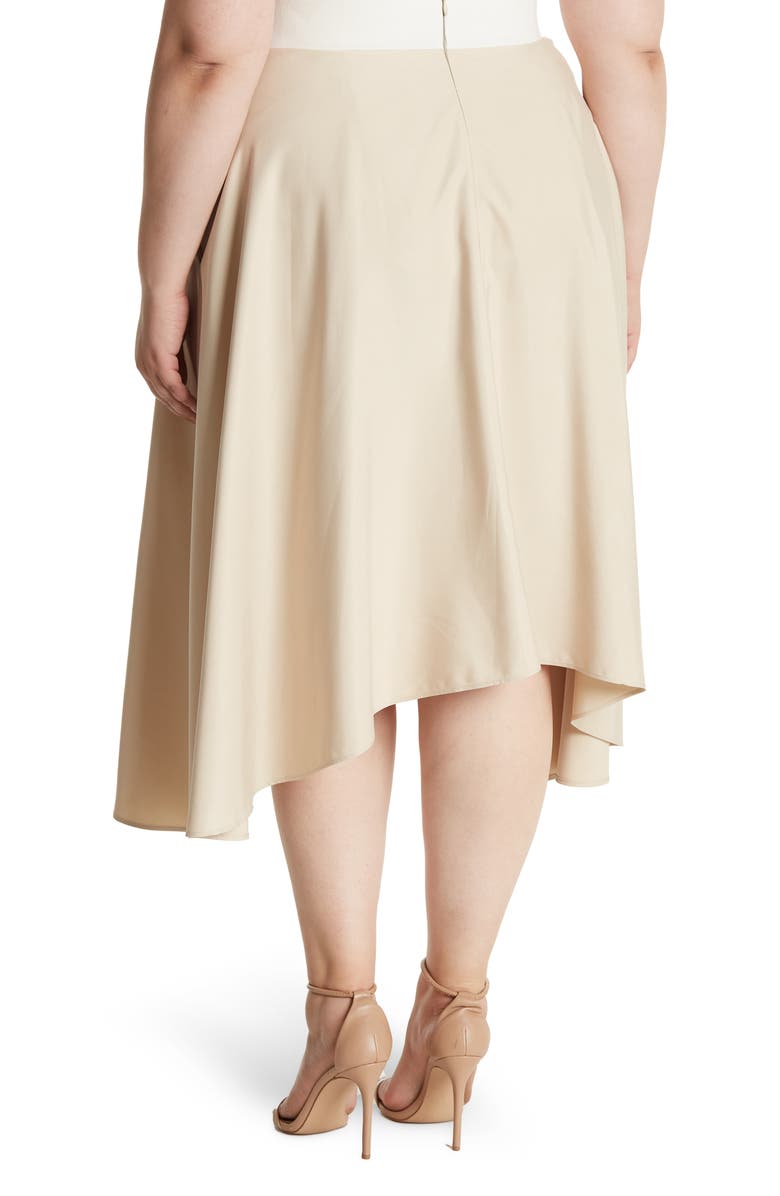 Akris Handkerchief Hem Silk Skirt, Alternate, color, 