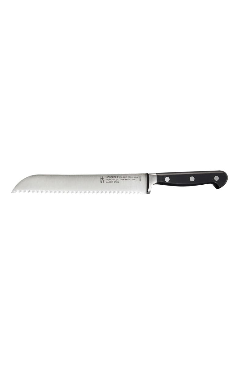 HENCKELS CUTLERY Classic Precision 8-Inch Bread Knife, Main, color, Stainless Steel