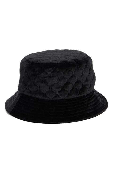 Quilted Velvet Bucket Hat