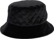 Steve Madden Quilted Velvet Bucket Hat