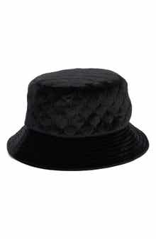 Steve Madden Quilted Velvet Bucket Hat