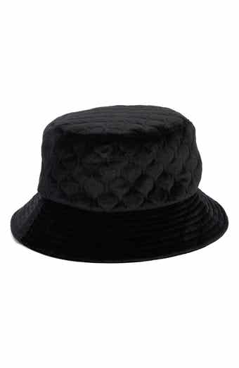 Steve Madden Quilted Velvet Bucket Hat